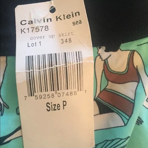 NWT CALVIN KLEIN Sz P Micro Mini Cover-Up - Picture 5 of 5